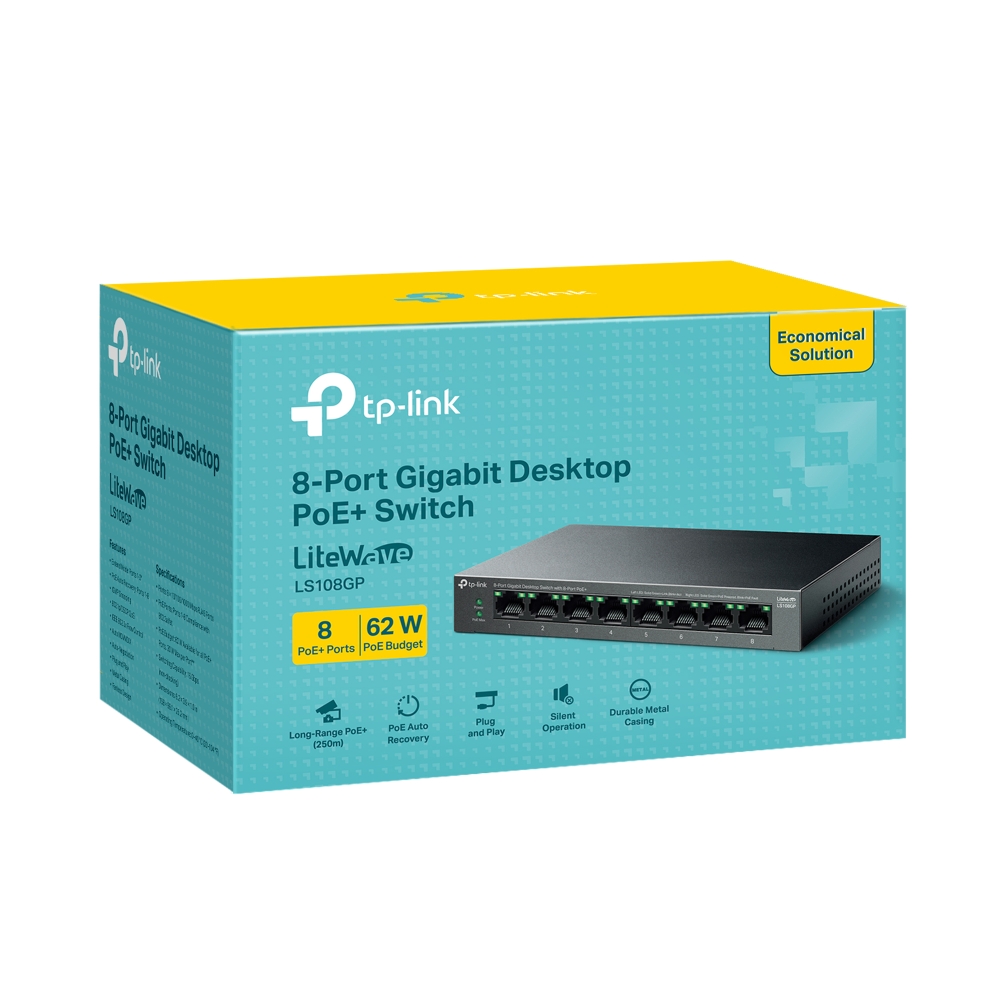 LS108GP 8-Port Gigabit Desktop Switch PoE+ — photo 2