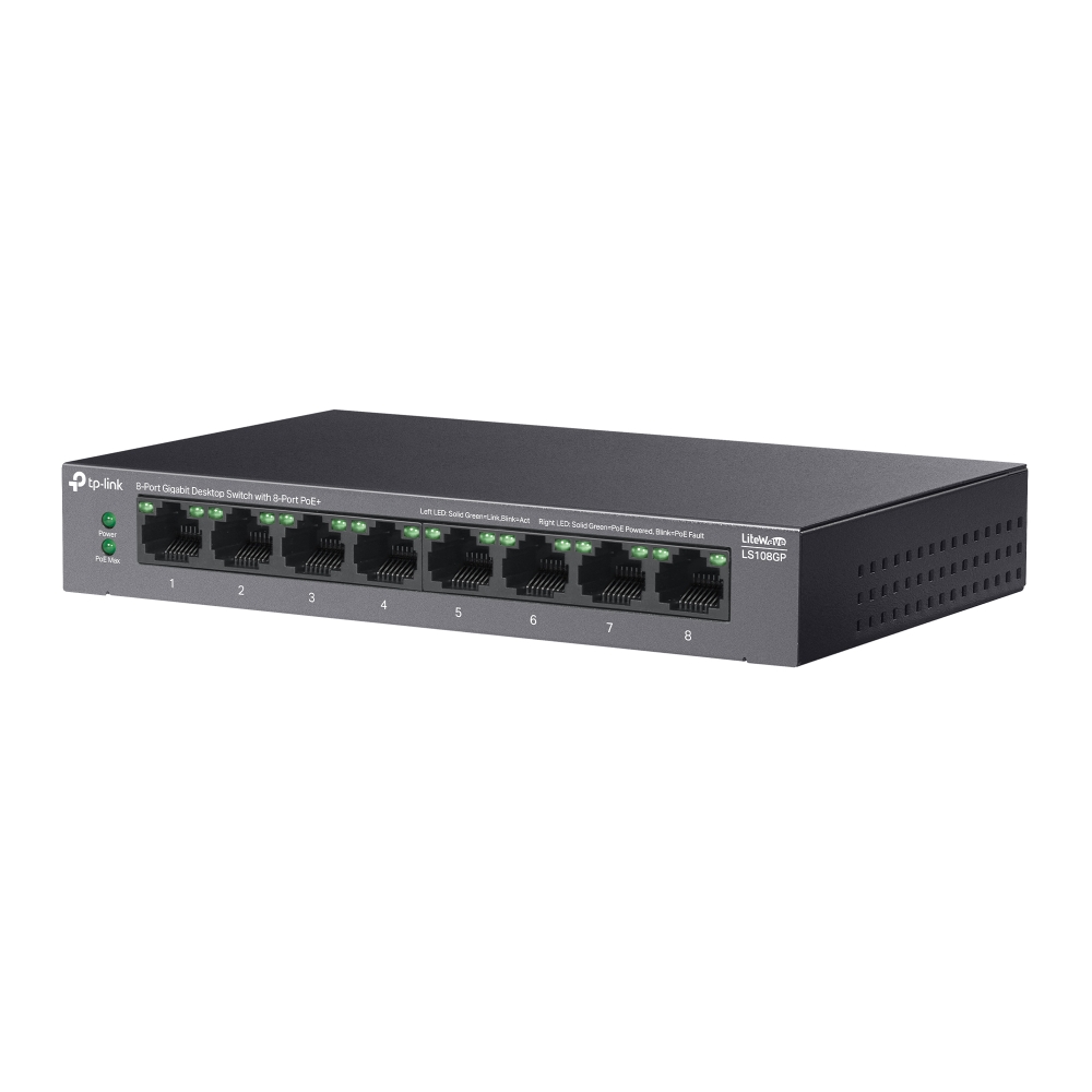 LS108GP 8-Port Gigabit Desktop Switch PoE+ — photo 5