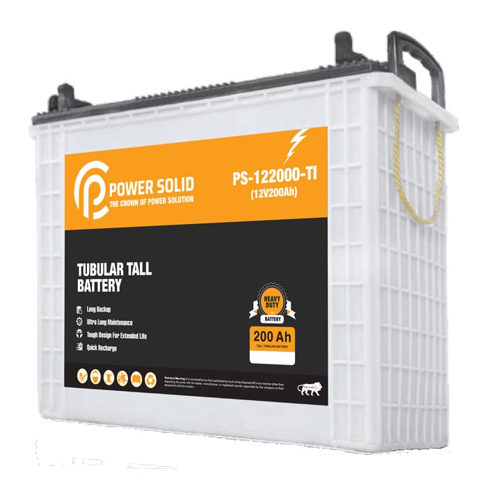 Power Solid Tall Tubular Battery 12V 200Ah — photo 2