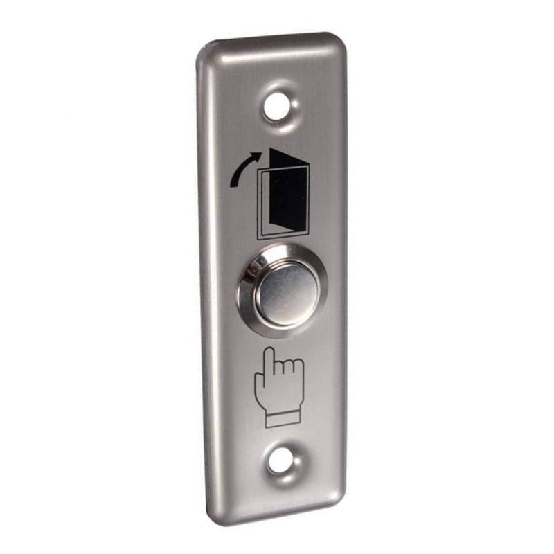 Stainless steel exit button Vertical — Accessories 