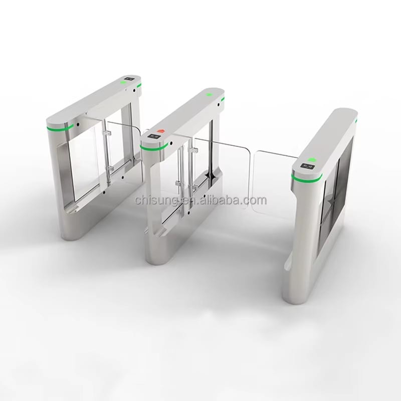 L-POWER Swift | Stainless Steel Automatic Swing Turnstile Gate Entrance Security with Elegant Glass Design — photo 4
